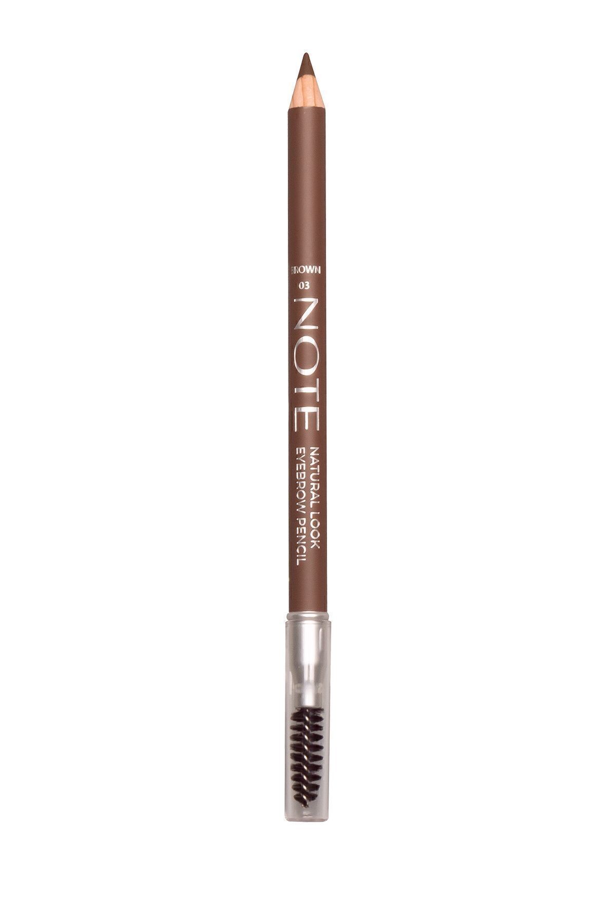 Natural Eyebrow Pencil Waterproof Çift Taraflı Suya Dayanıklı Kaş Kalemi 03 Brown - Kahve