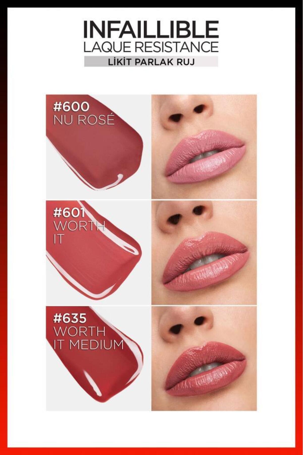 Infaillible Laque Resistance Likit Parlak Ruj - 601 Worth It