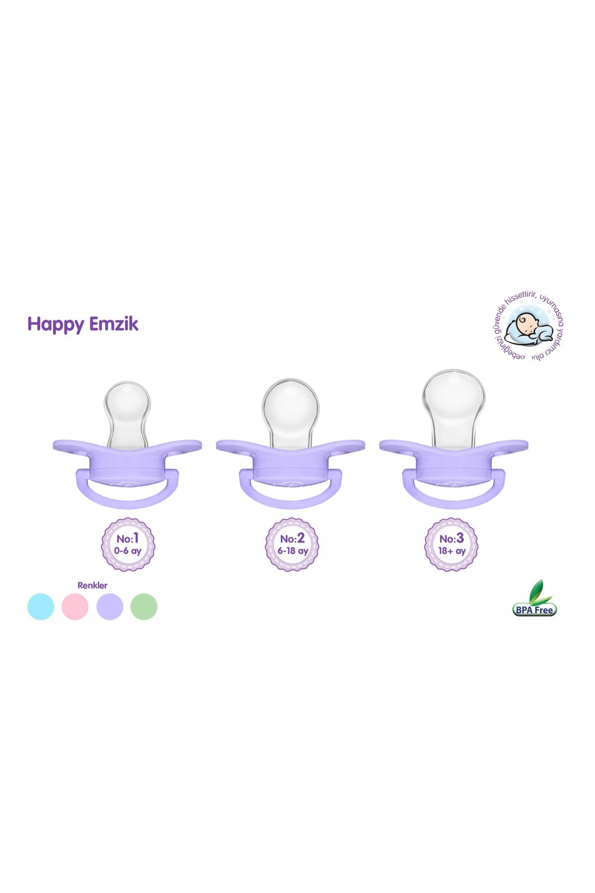 Happy Kelebek Model Damaklı Emzik No:3