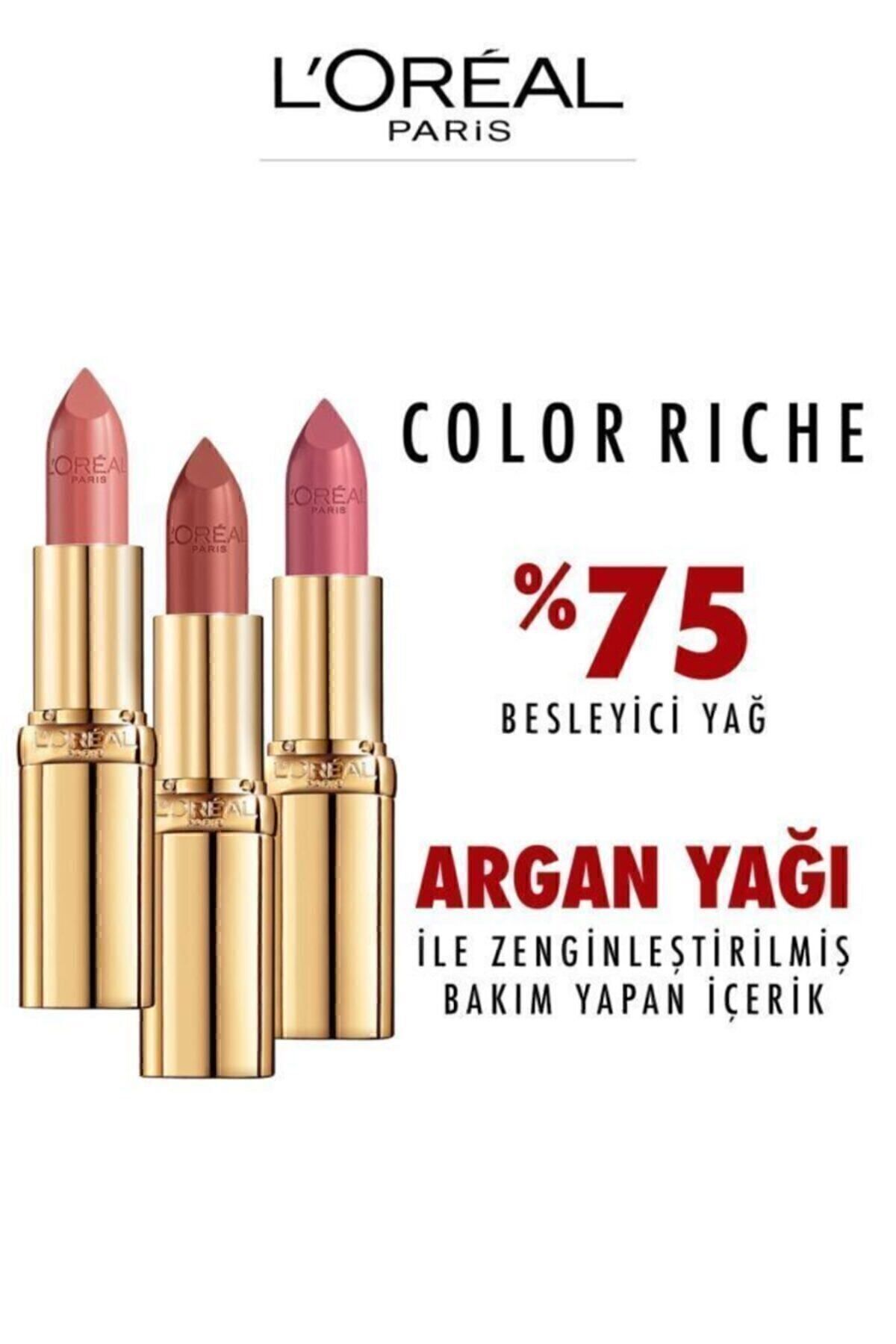 Color Riche Saten Bitişli Ruj 125 Maison Marais - Kırmızı