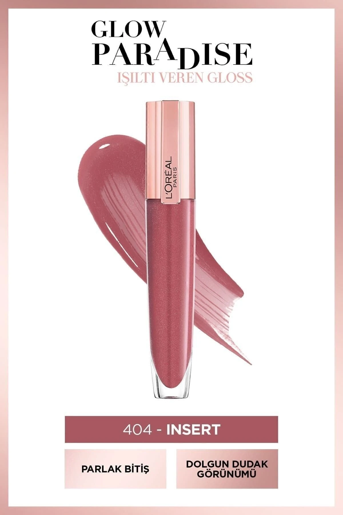 Glow Paradise Balm İn Gloss - Işıltı Veren Parlatıcı 404 I Insert