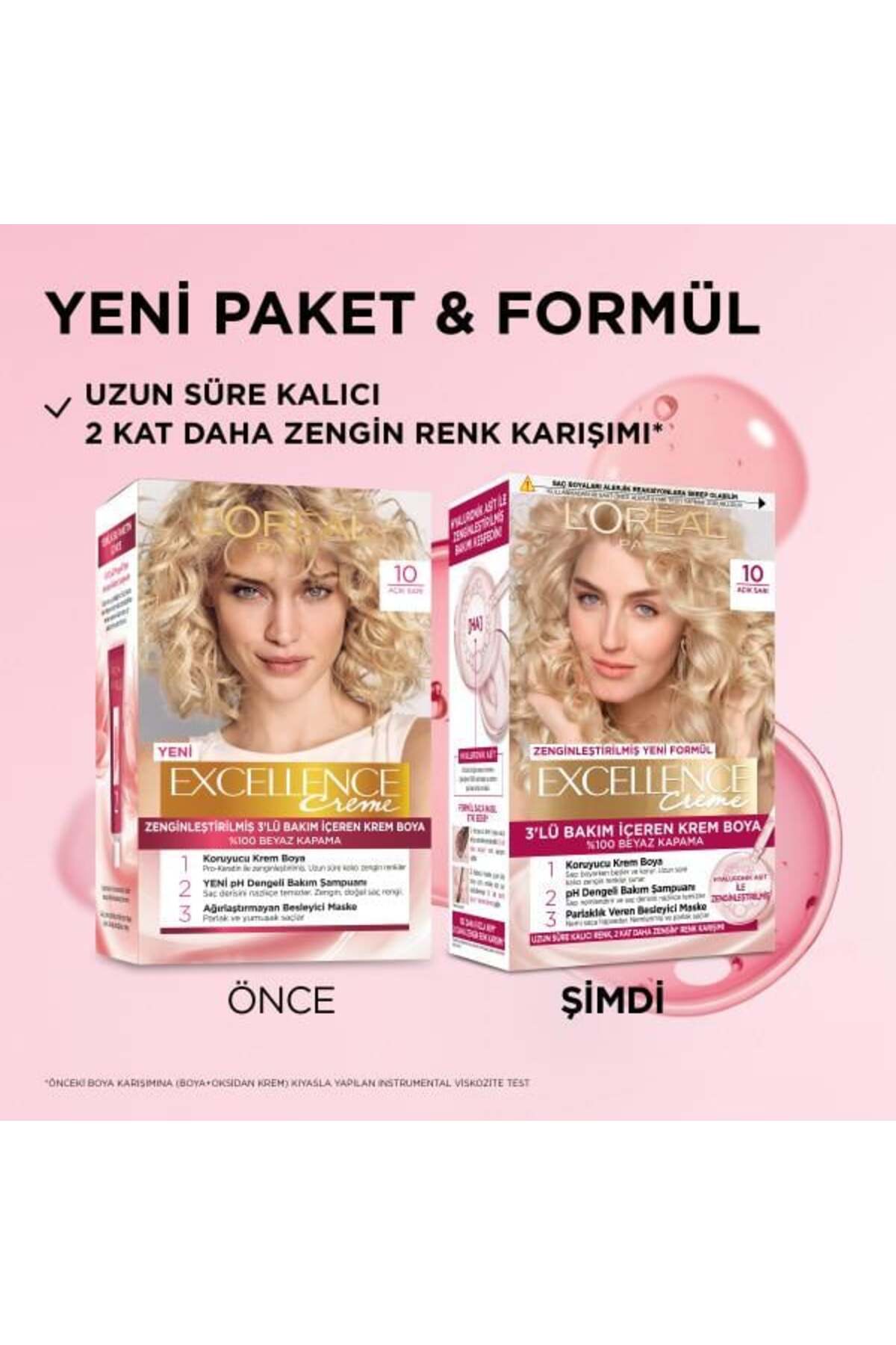 L'Oréal Paris Excellence Creme 10 Açık Sarı Saç Boyası