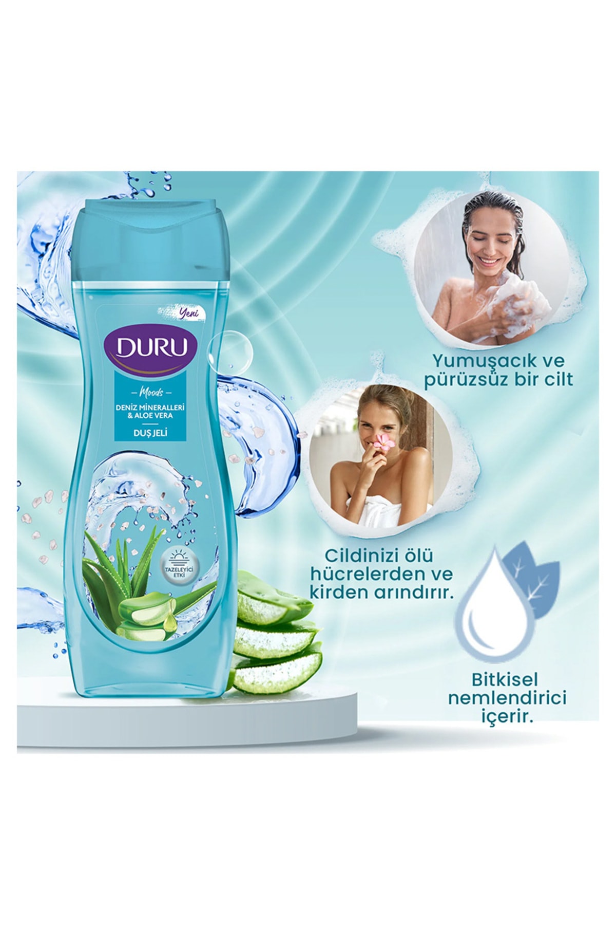 Moods & Aloe Vera Duş Jeli 450Ml,Mineral