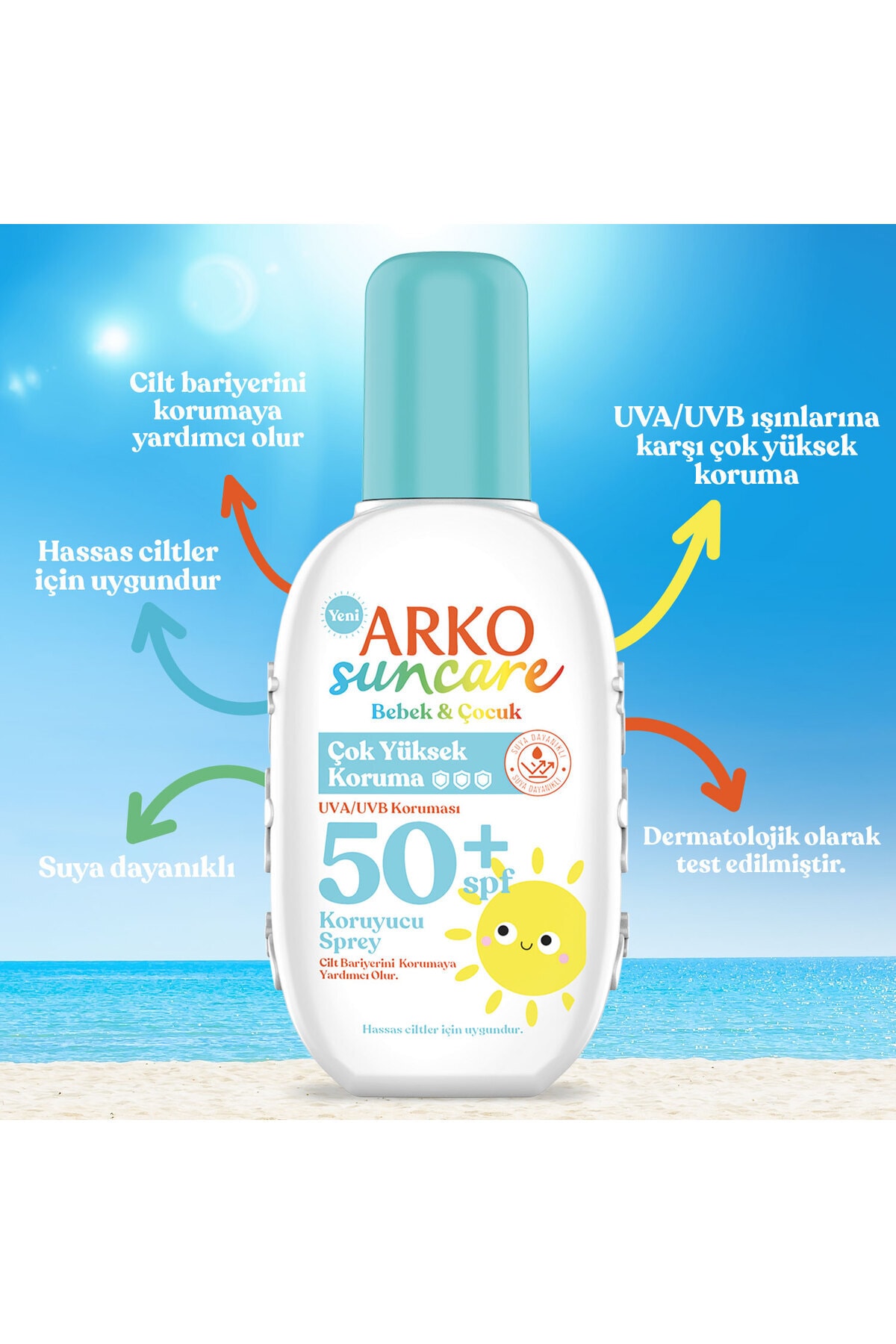 Suncare Bebek Ve Çocuklar İçin Çok Yüksek Koruma Spf 50+ Koruyucu Sprey 200 Ml