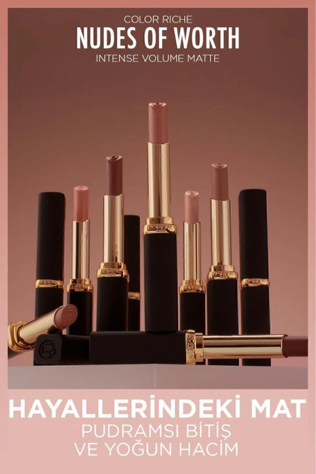 Color Riche Intense Volume Matte Ruj - 540 Nude Unstoppable