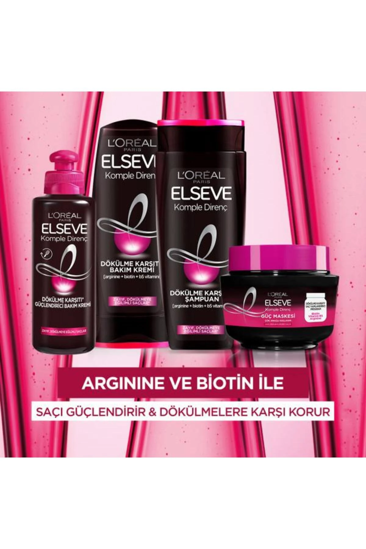 L'Oréal Paris Elseve Komple Direnç Dökülme Karşıtı 2'Si 1 Arada Şampuan 360 Ml