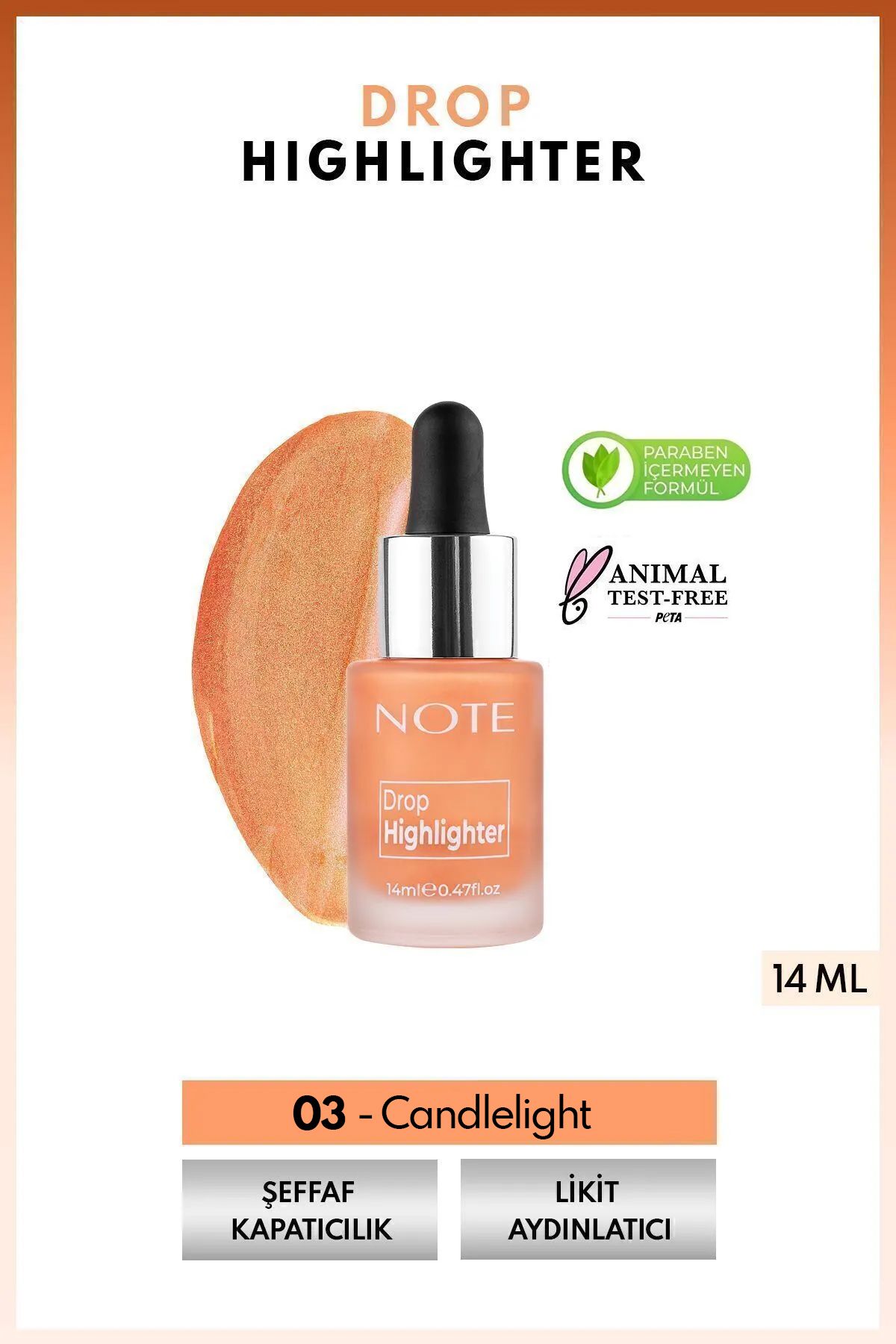 Drop Highlighter Işıltılı Likit Aydınlatıcı - 03 Candlelight