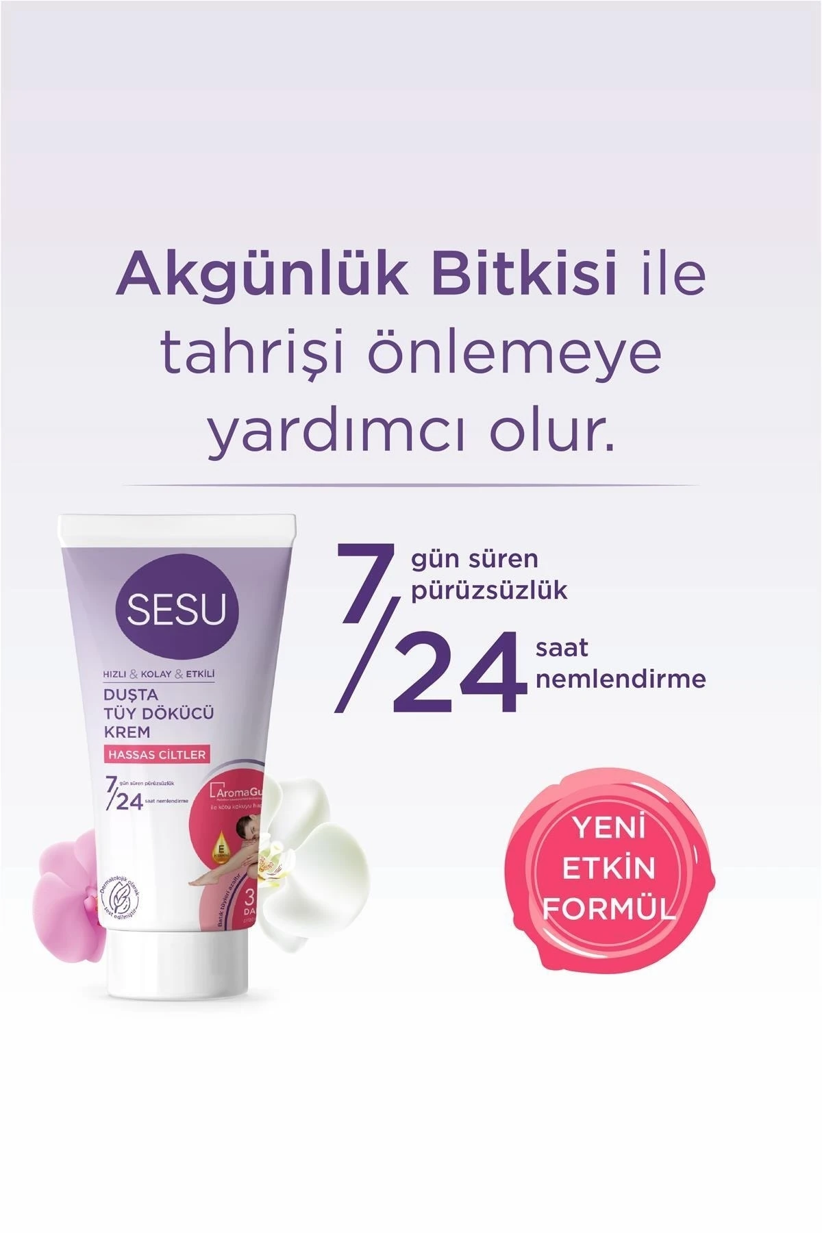 Duşta Tüy Dökücü Krem Hassas Ciltler 150 Ml