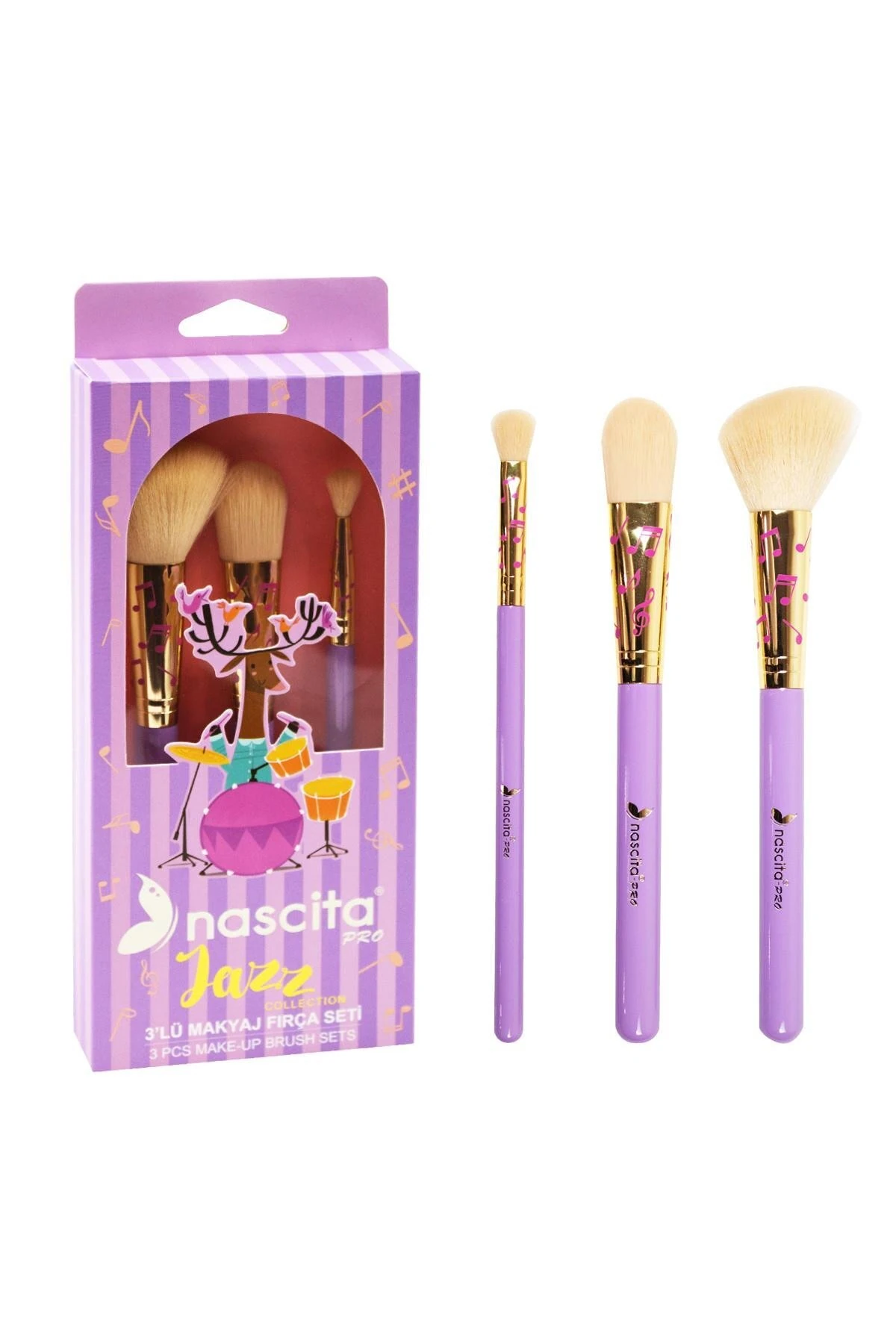 Jazz 3'Lü Makyaj Fırça Seti - 146