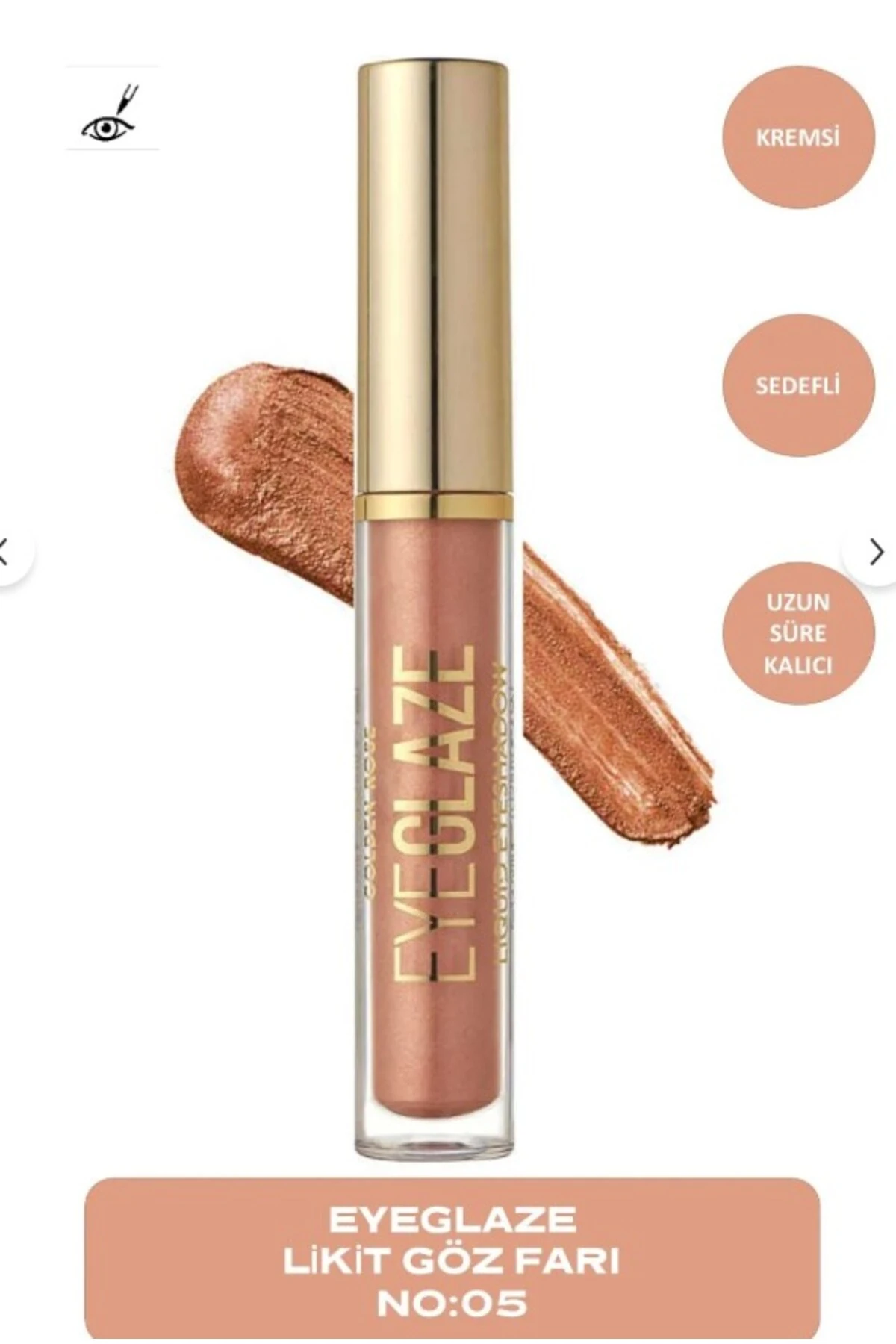 Eye Glaze Liquid Eyeshadow No:05 Rose Gold