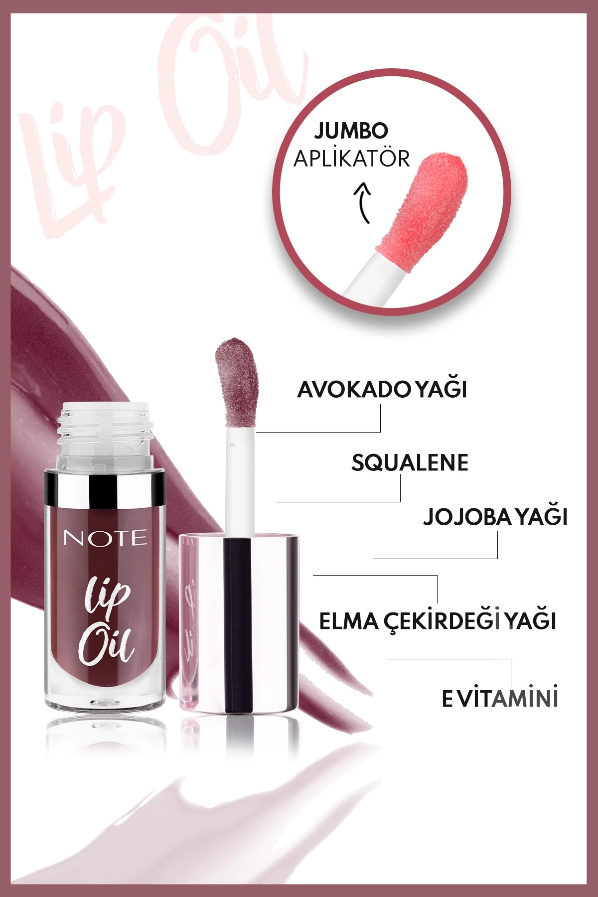 Lip Oil Nemlendirici Ve Parlatıcı Dudak Bakım Yağı - 30 Deep Berry - Mor