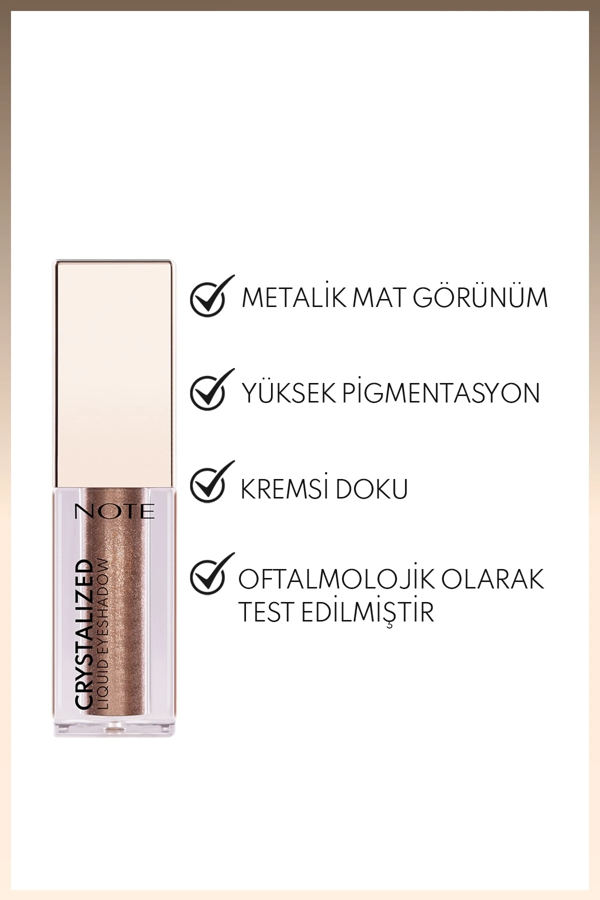 Crystalized Liquid Eyeshadow Likit Metalik Göz Farı - 08 Vintage Bronze