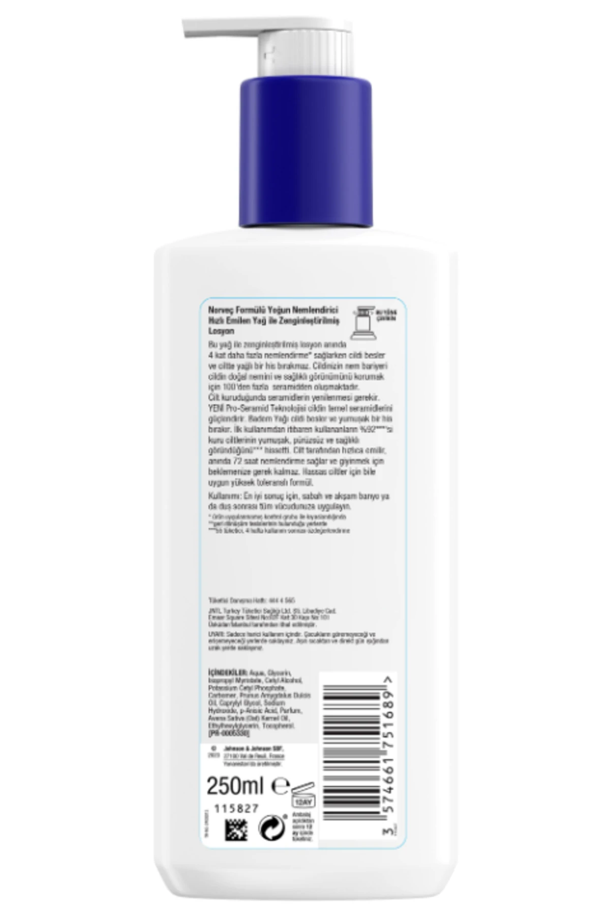 Yağ İle Zenginleştirilmiş Losyon 250 Ml