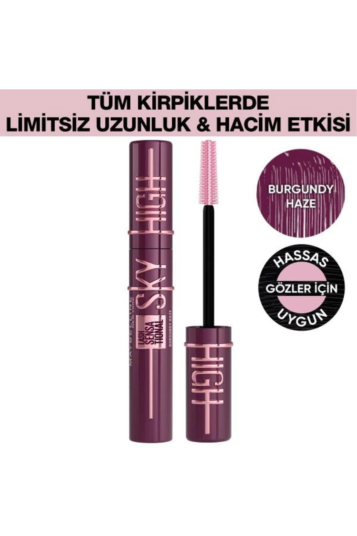 Lash Sensational Sky High Burgundy Haze Maskara