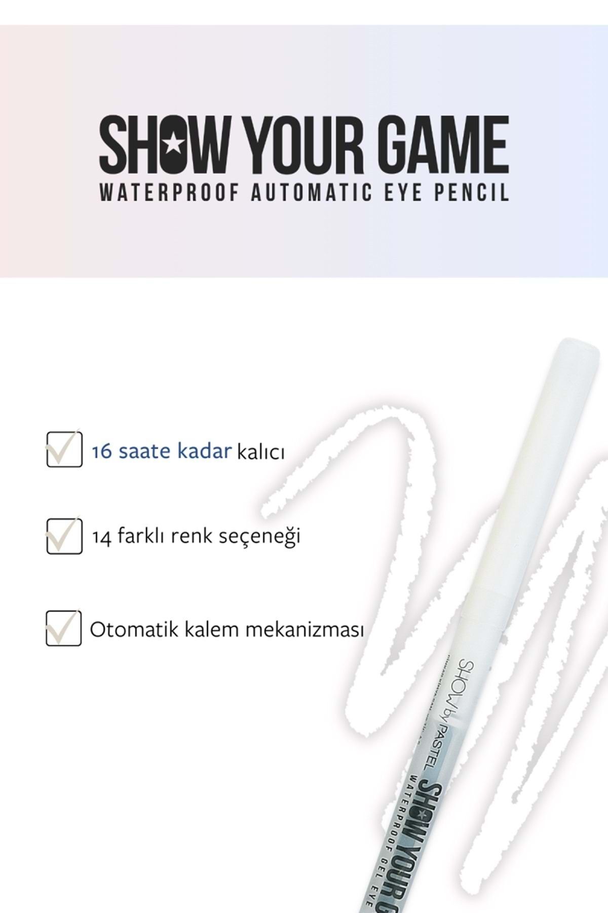 Show By Pastel Show Your Game Waterproof Gel Eye Pencil - Suya Dayanıklı Jel Göz Kalemi 405