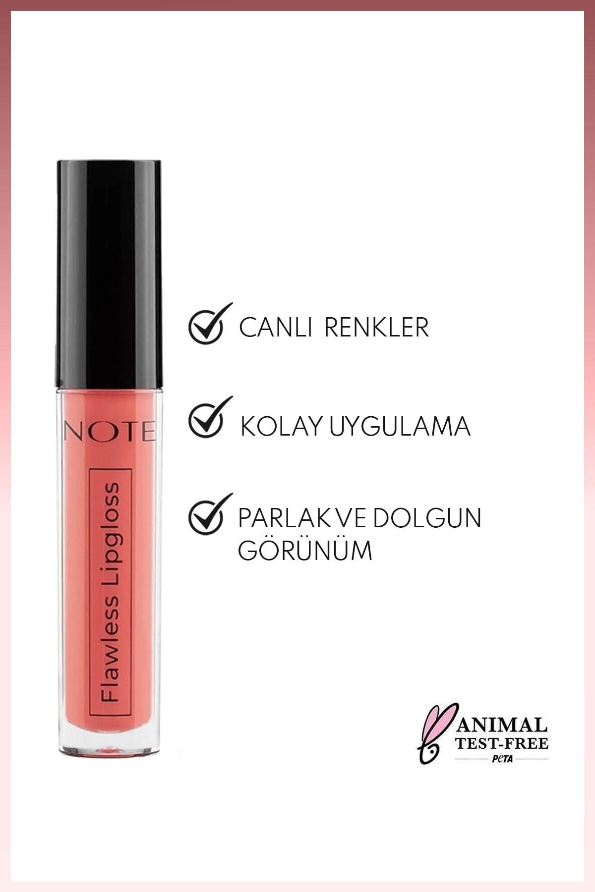 Flawless Lipgloss Nemlendirici Dudak Parlatıcısı - 06 Tasty Candy - Pembe