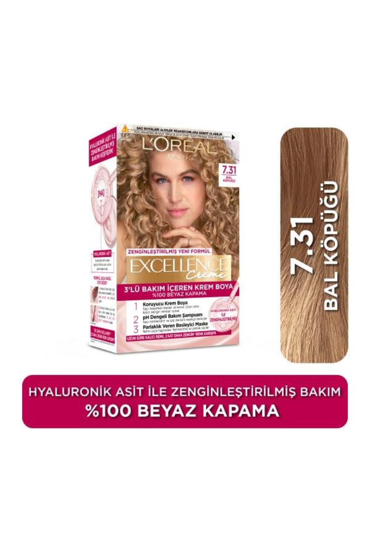 L'Oréal Paris Excellence Creme 7.31 Bal Köpüğü Saç Boyası
