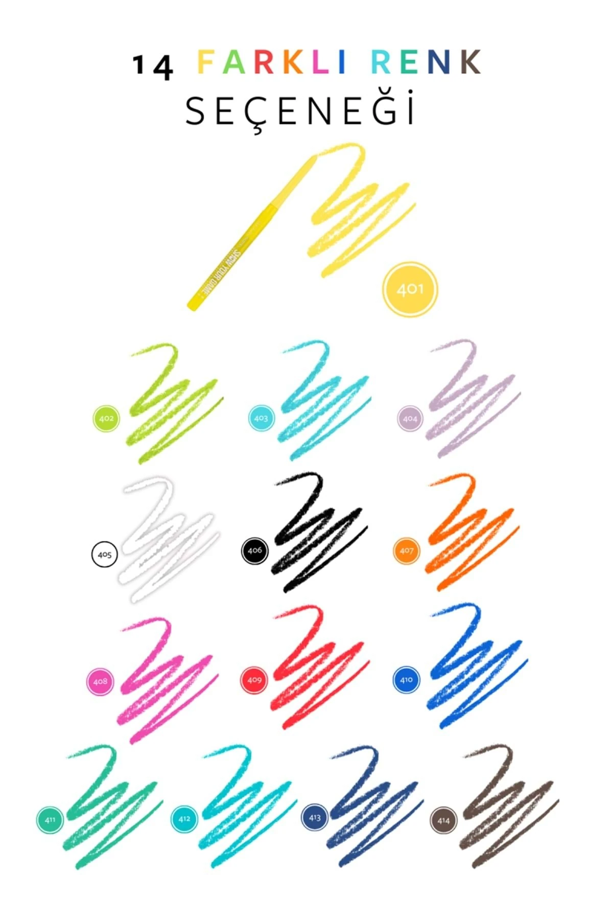 Show By Show Your Game Waterproof Gel Eye Pencil - Suya Dayanıklı Jel Göz Kalemi 401