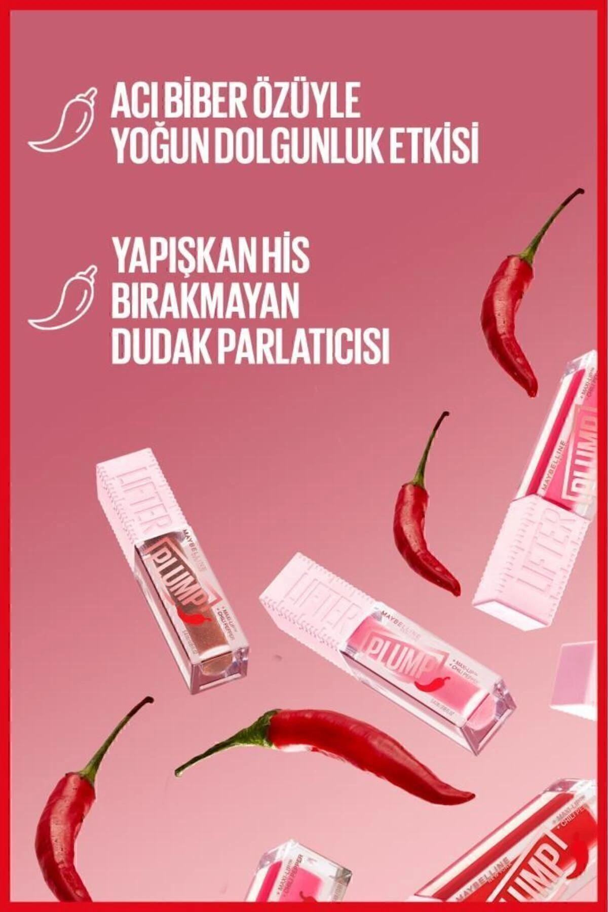 Lifter Plump Kırmızı Tonlu Dolgunlaştırıcı Dudak Parlatıcısı- 006 Hot Chili Lip Gloss