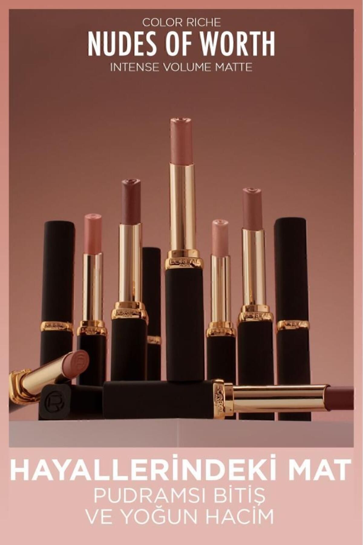 Color Riche Intense Volume Matte Ruj - 505 Nude Resilient