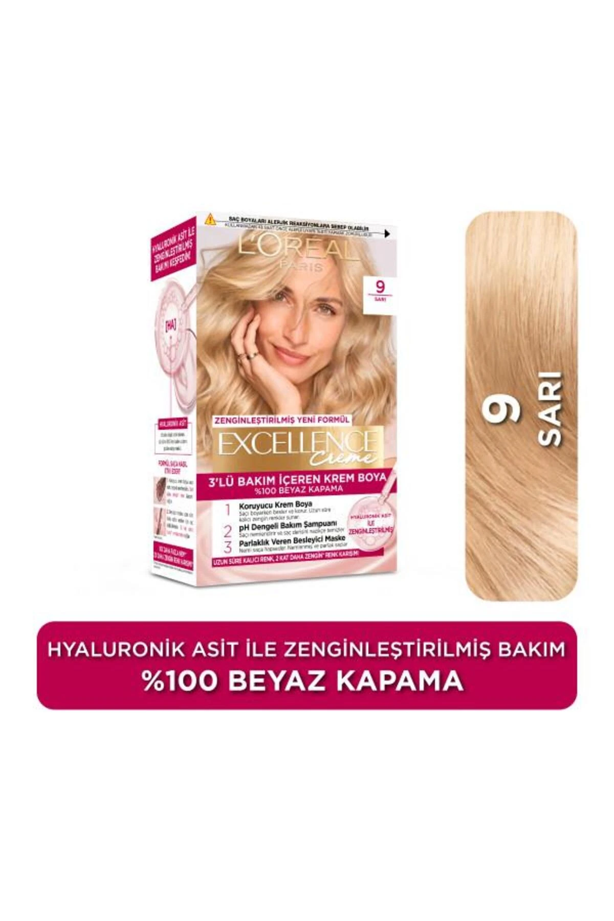 L'Oréal Paris Excellence Creme 9 Sarı Saç Boyası