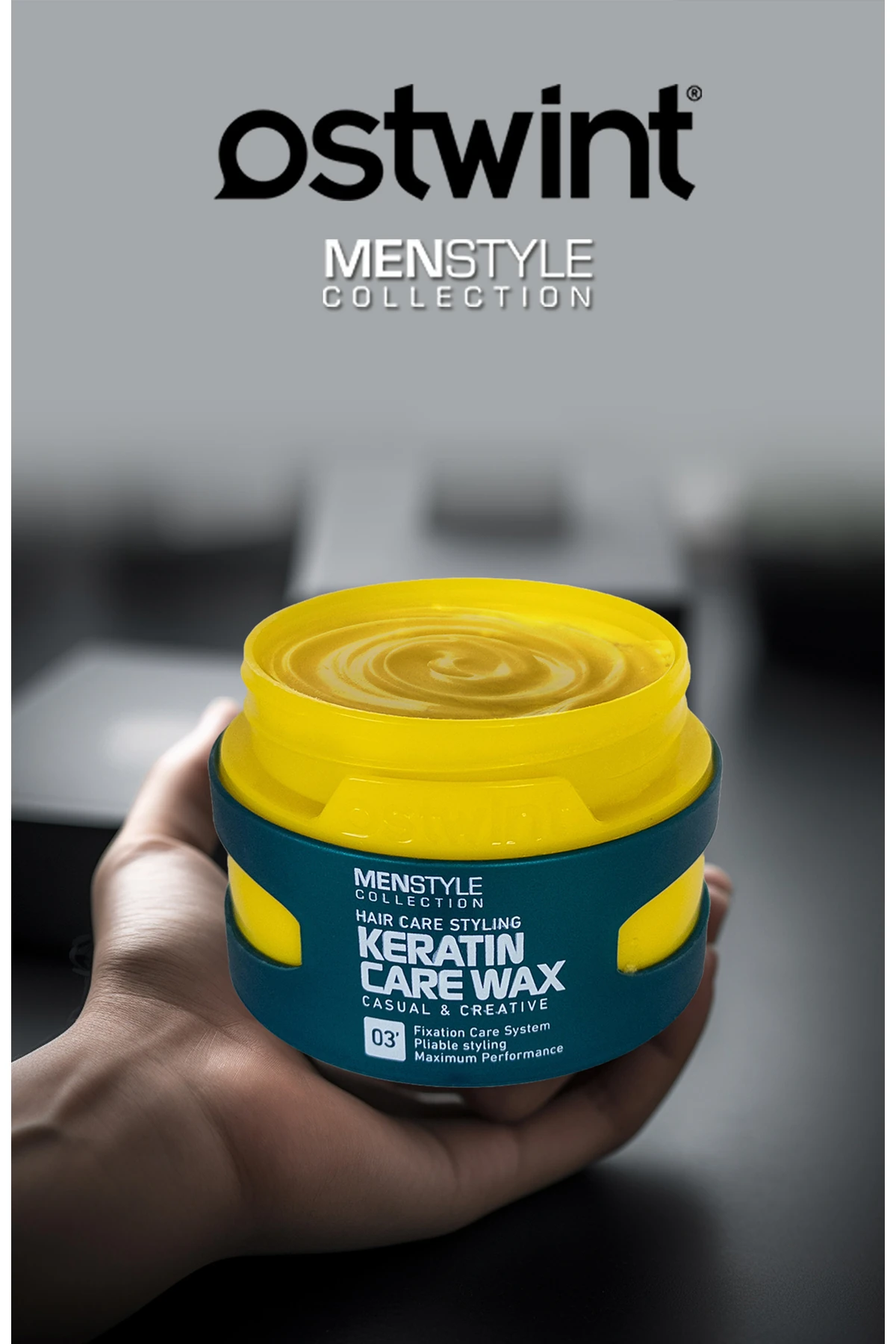 Menstyle Collection Saç Şekillendirici Wax Keratin Care No:3 Sarı 150Gr