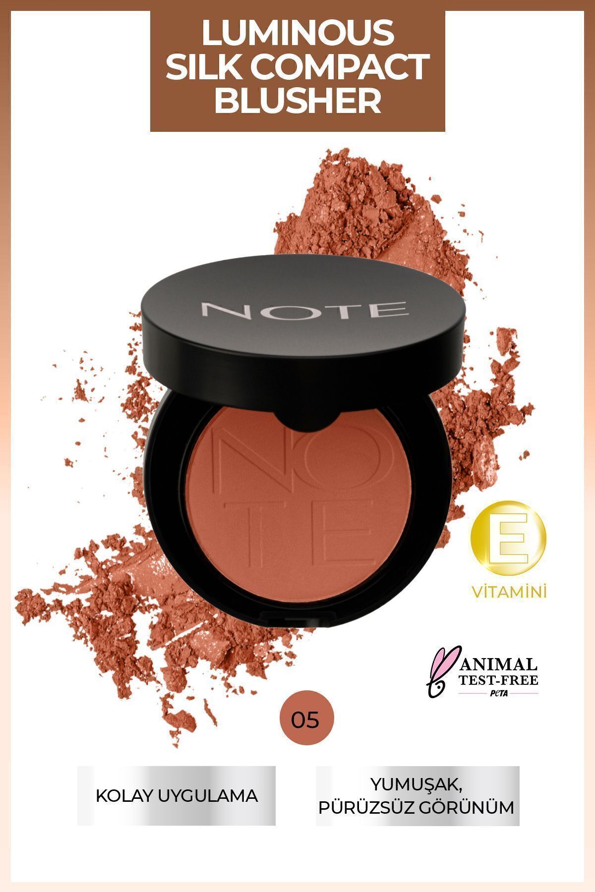 Luminous Silk Compact Blusher Toz Allık - 05 Desert Rose