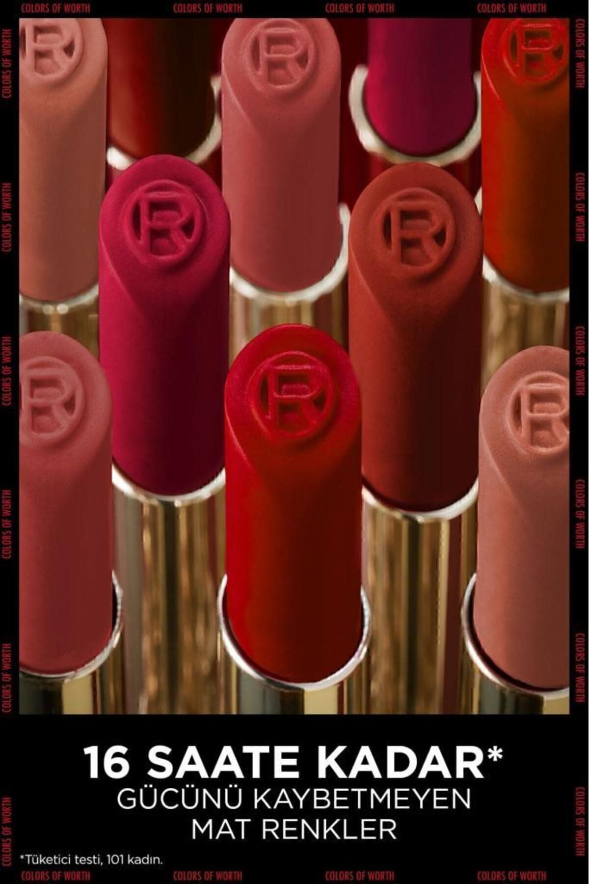 Color Riche Colors Of Worth Intense Volume Matte Ruj - 300 Rouge Confident