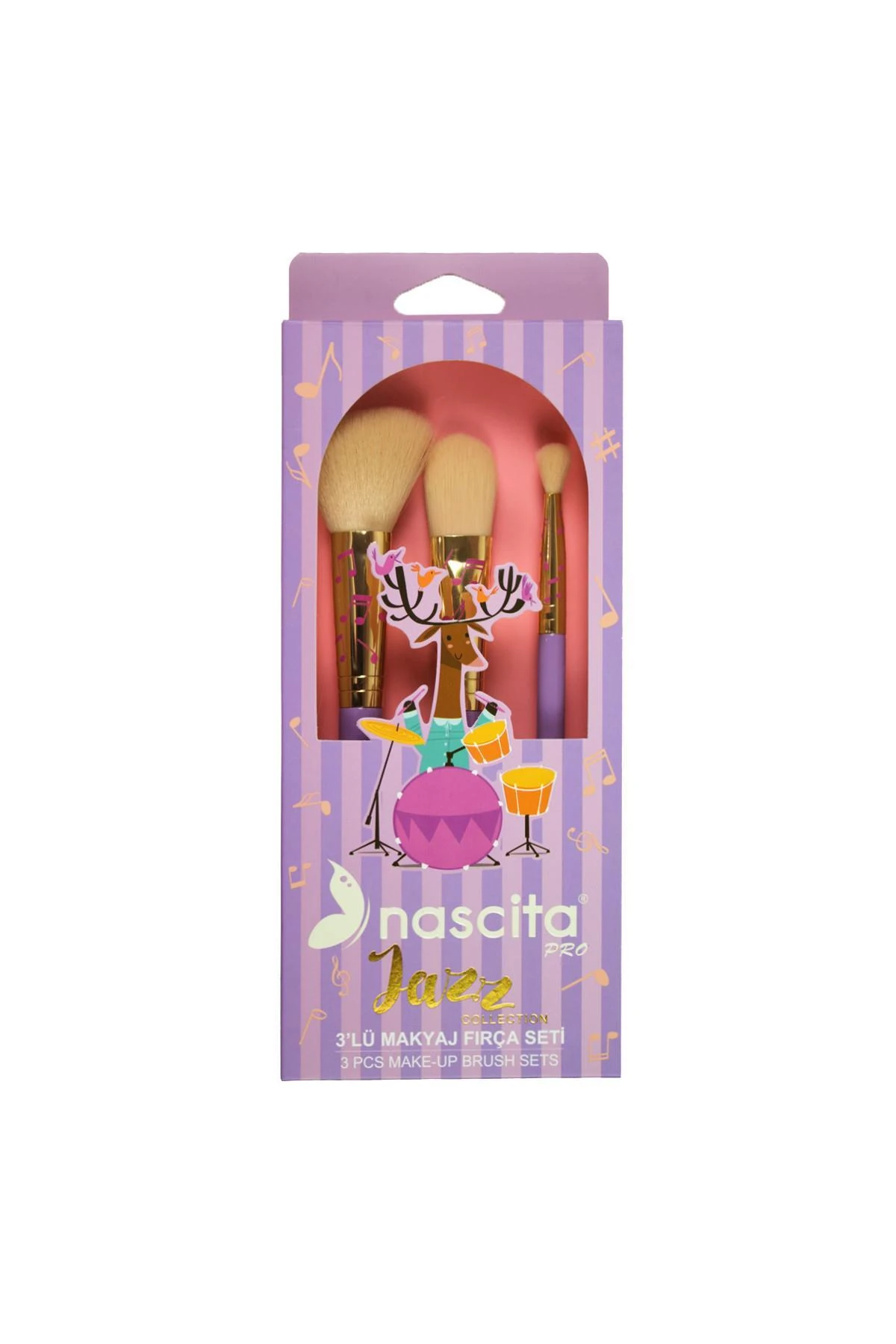 Jazz 3'Lü Makyaj Fırça Seti - 146