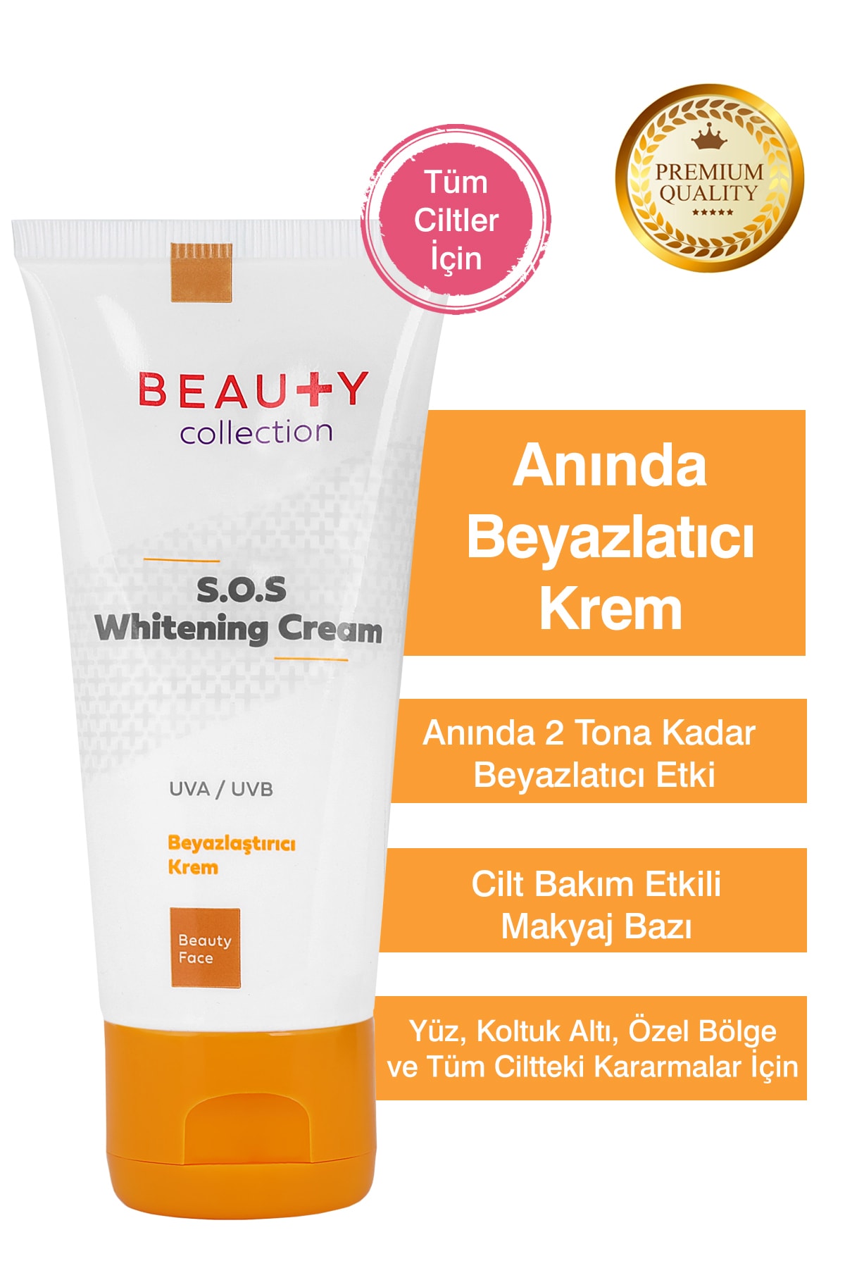Anında Beyazlatıcı Diz, Dirsek, Koltukaltı Ve Özel Bölgeler Için Aydınlatıcı Sos Krem – 60 Ml