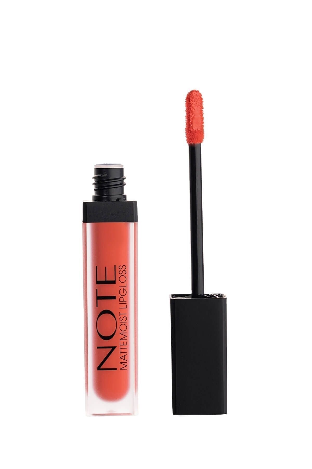 Mattemoist Lipgloss Yarı Mat Saten Bitişli Likit Ruj 405 First Kiss - Nar Çiçeği