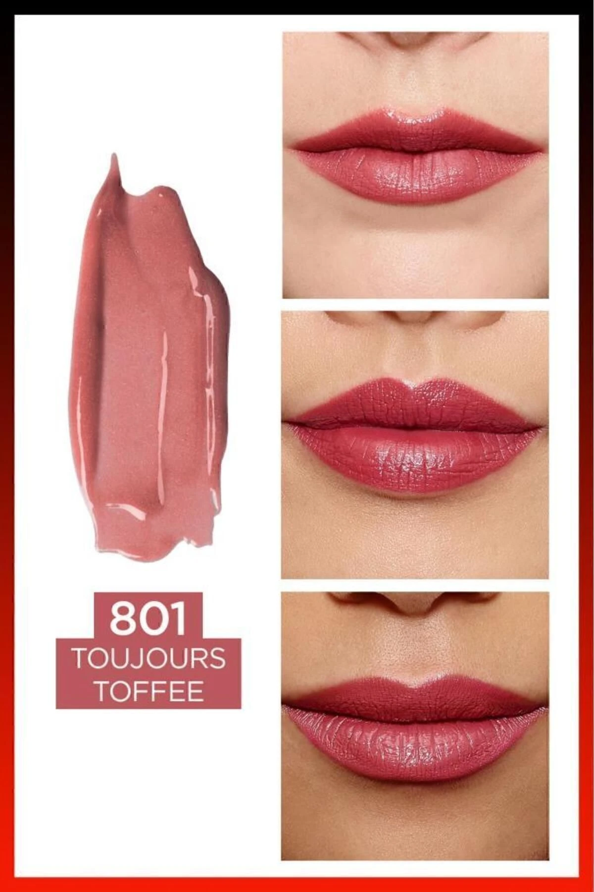 L'Oréal Paris Infaillible 2-Step 24 Saat Kalıcı Likit Ruj & Balm - 801 Toujours Toffee
