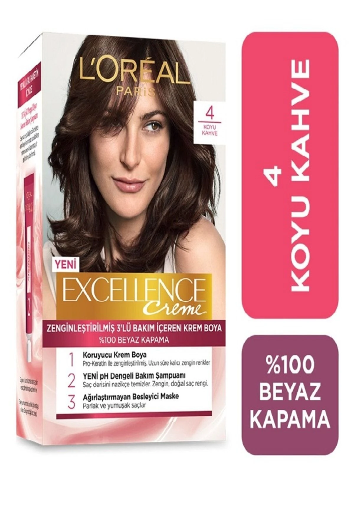 L'Oréal Paris Excellence Creme 4 Koyu Kahve Saç Boyası