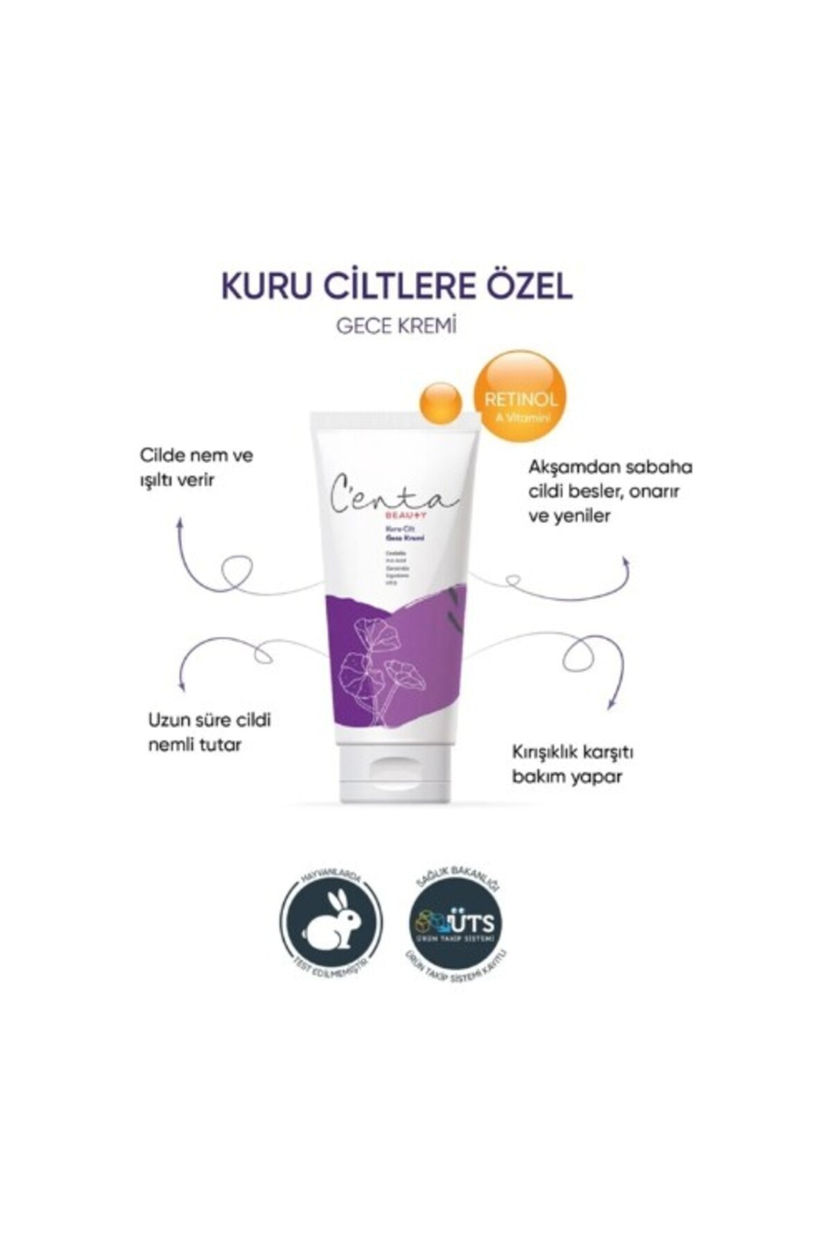 Centa Beauty Kuru Cilt Gece Kremi 50Ml