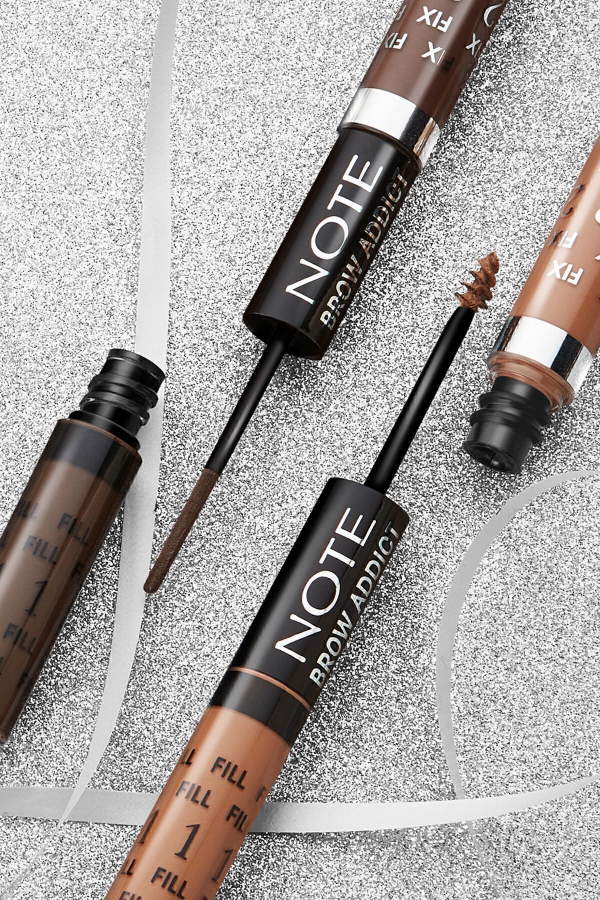 Brow Addict Fix&Fill Kaş Farı Ve Maskarası 2'Si 1 Arada - 04 Grey Brown
