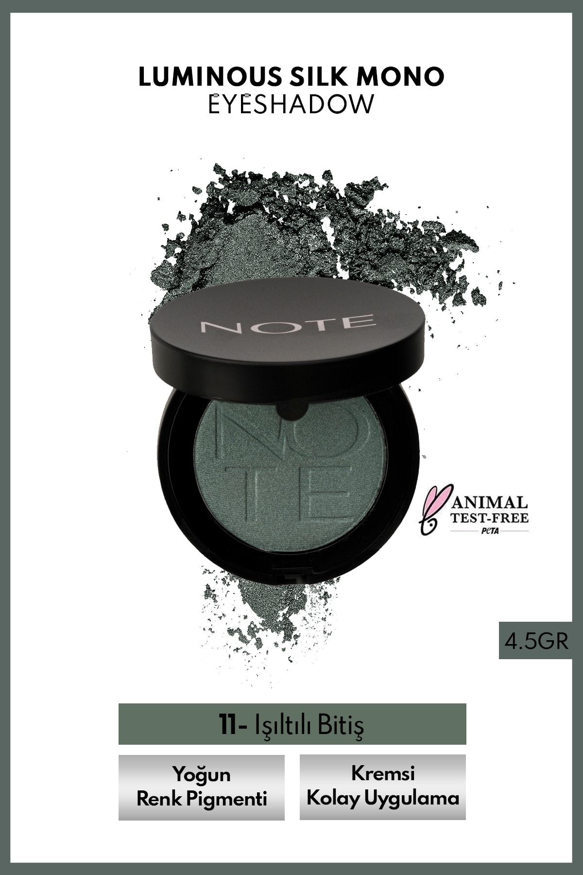 Luminous Silk Eyeshadow Tekli Göz Farı – 11 Yeşil