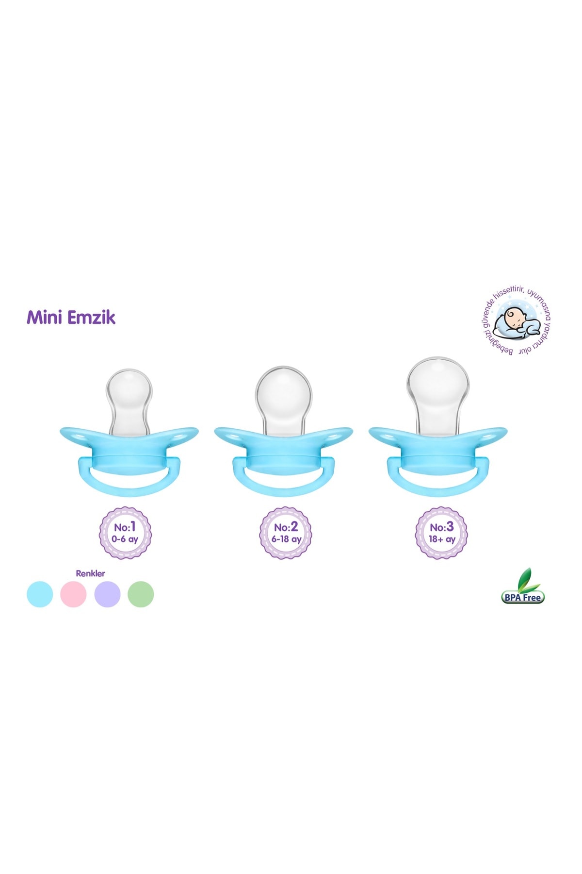 Mini Kalp Şekilli Damaklı Emzik No:2
