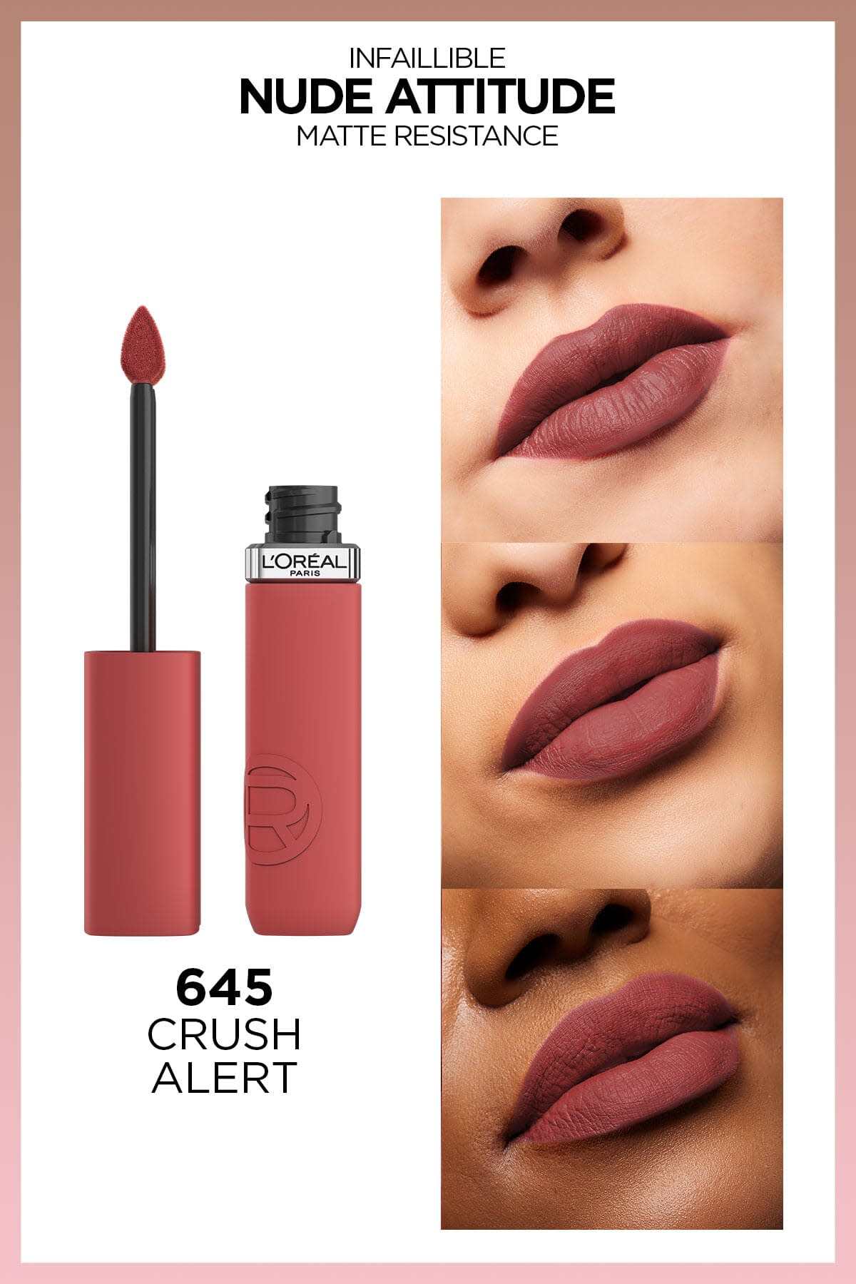 Infaillible Matte Resistance Likit Mat Ruj - 645 Crush Alert