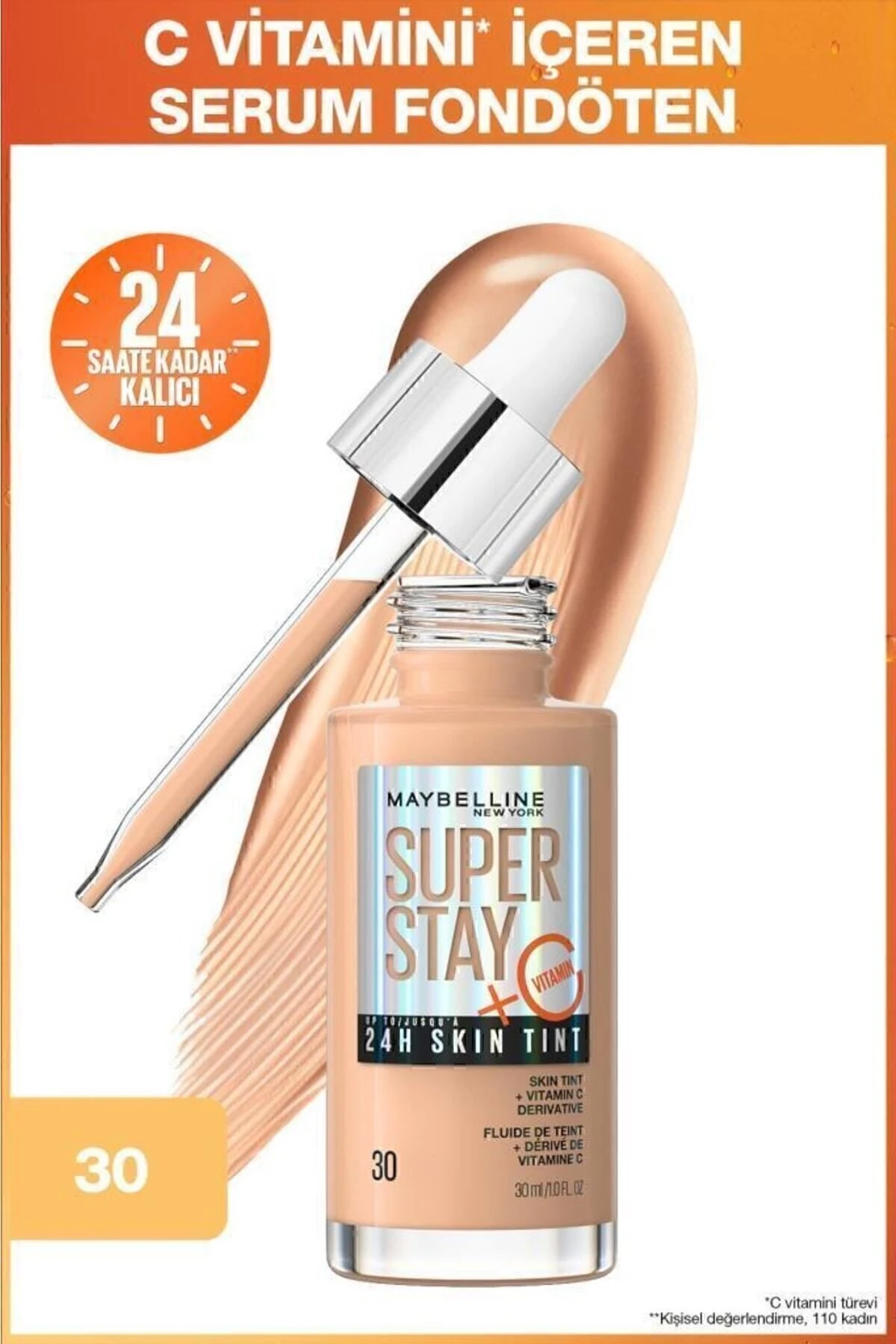 Maybelline Newyork Super Stay Skintint Fondöten 30-
