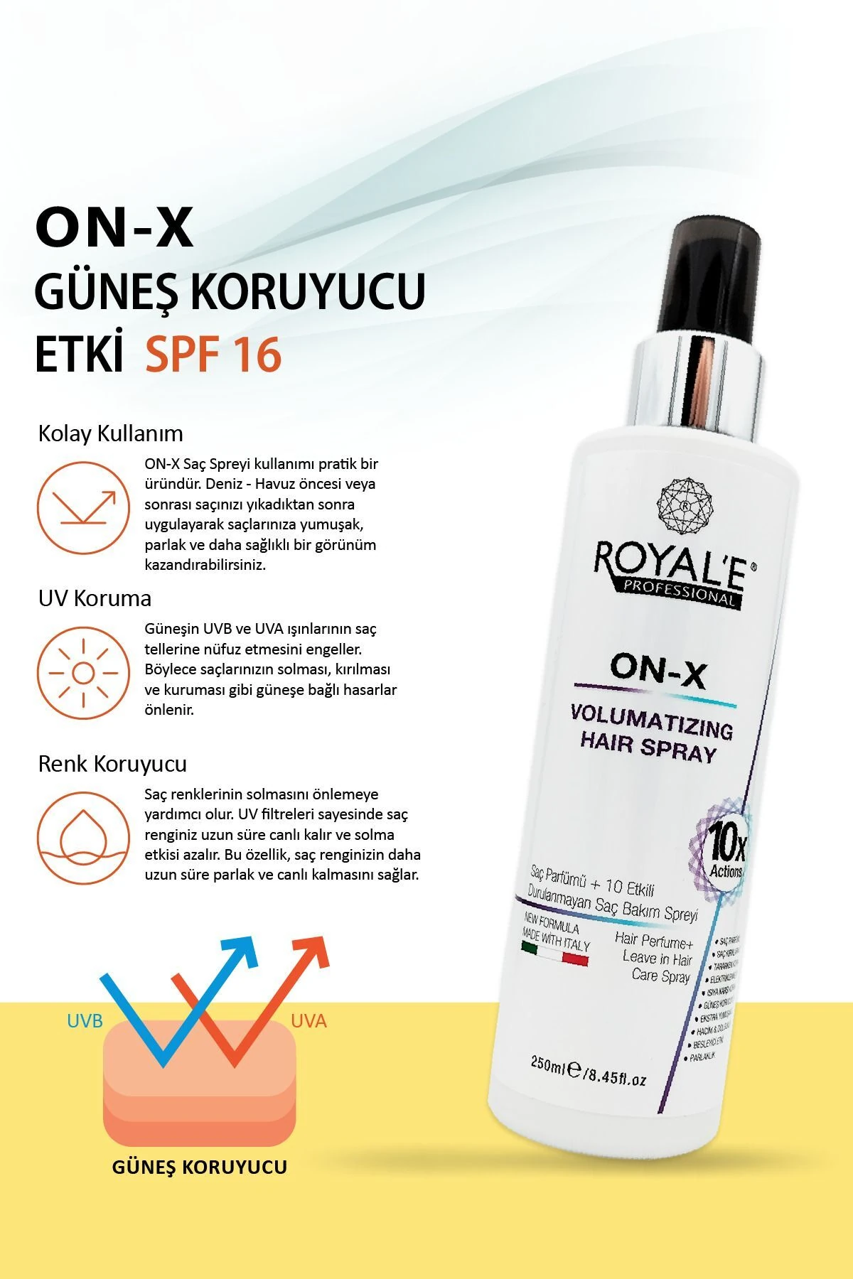 On-X Saç Bakım Spreyi - Hair Care Spray 250Ml