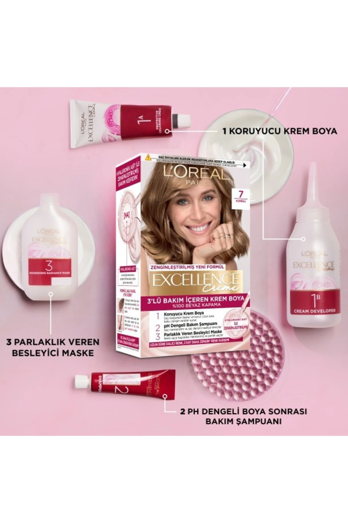 L’Oréal Paris Excellence Creme 6.46 Kızıl Bakır Saç Boyası