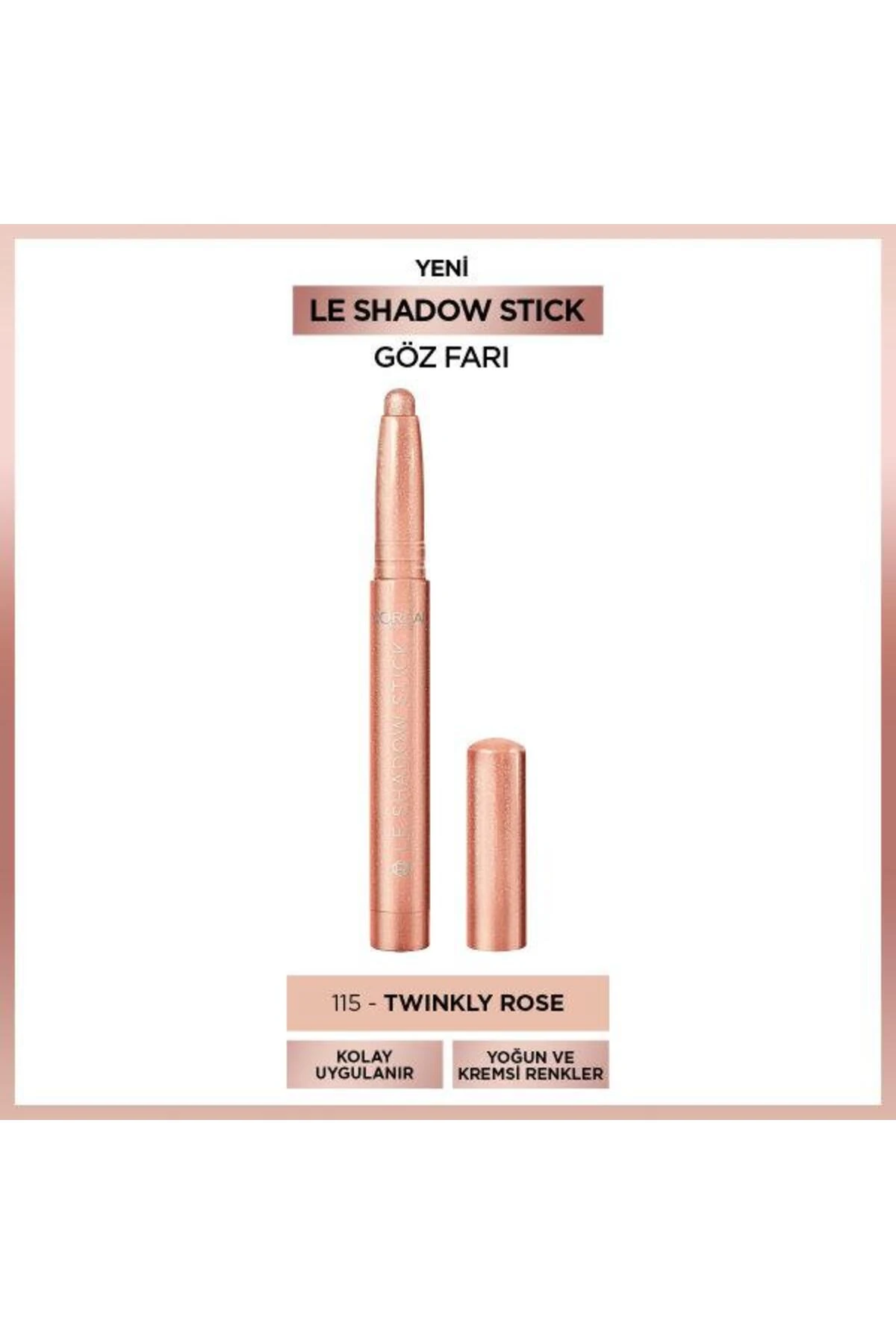 L'Oréal Paris Le Shadow Stick Göz Farı - 115 Twinkly Rose