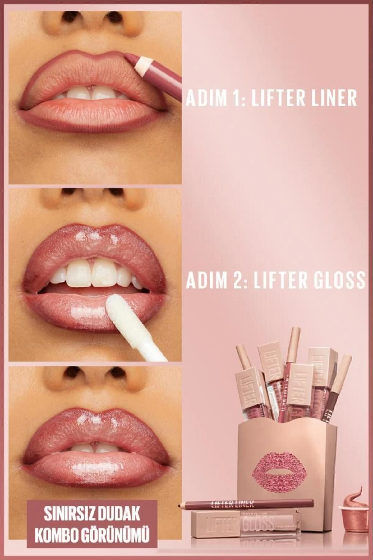 Lifter Liner Pembe Tonlu Dudak Kalemi- 09 Peaking