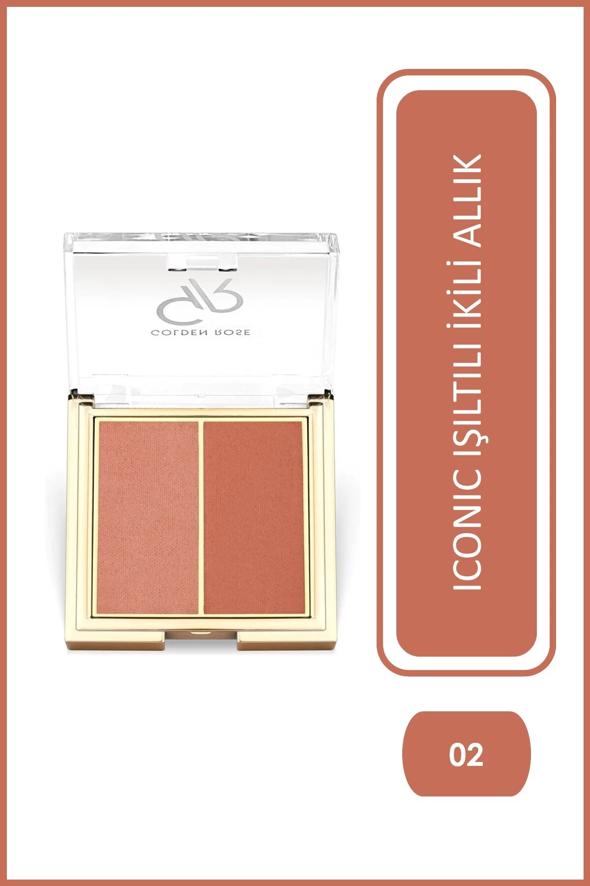 Iconic Blush Duo 02 Peachy Coral İkili Allık 2X3 G