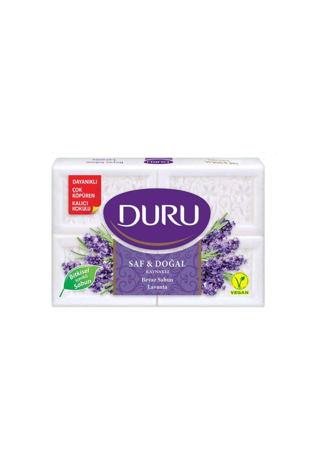 Saf Ve Doğal Kaynaklı Beyaz Sabun Lavanta 4 X 150 G = 600 G