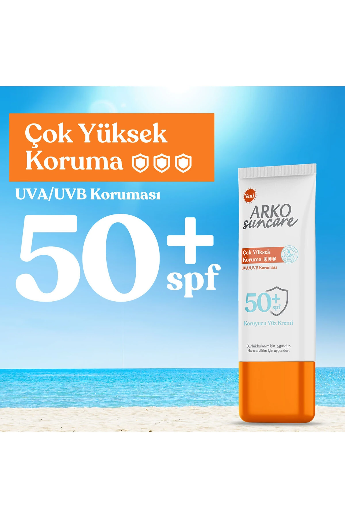 Suncare Çok Yüksek Koruma Spf 50+ Koruyucu Yüz Kremi 50 Ml