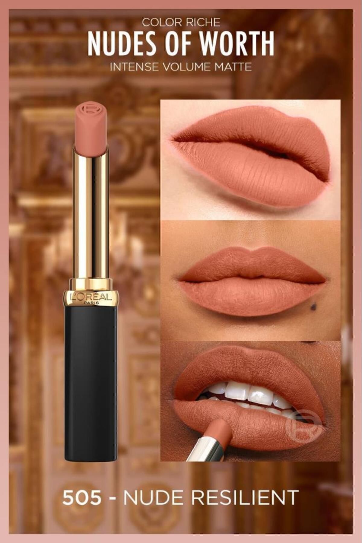 Color Riche Intense Volume Matte Ruj - 505 Nude Resilient