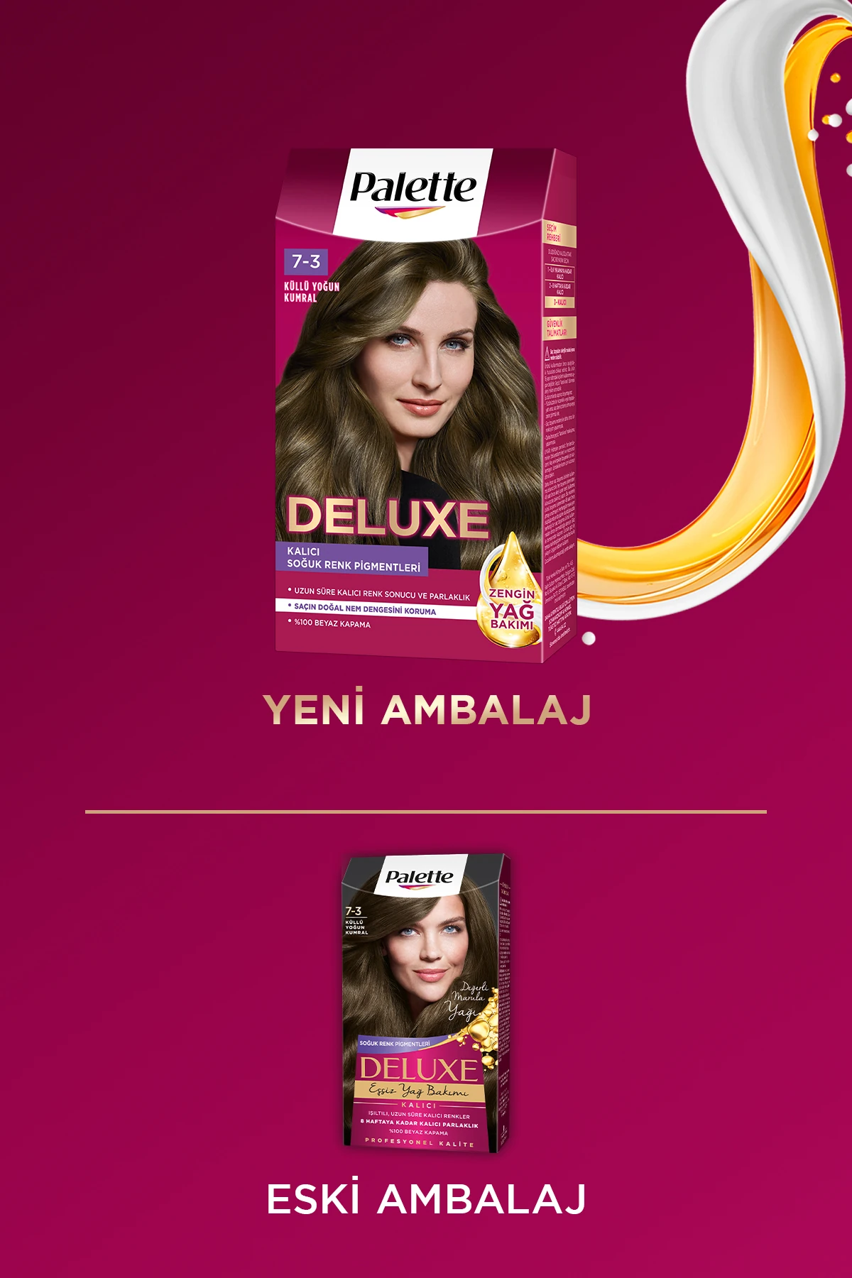 Deluxe Yoğun Renkler 7-3 Küllü Yoğun Kumral