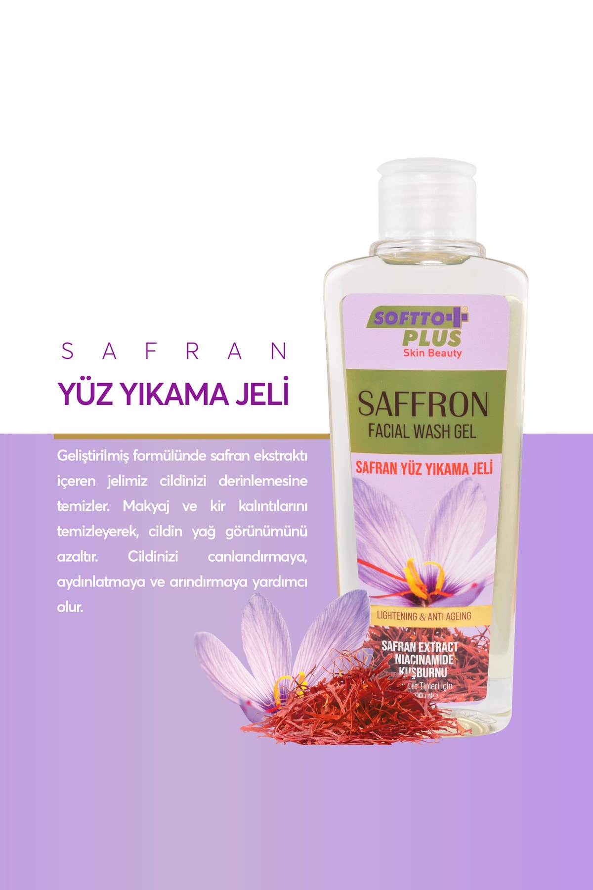 Safran Yüz Yıkama Jeli 200 Ml