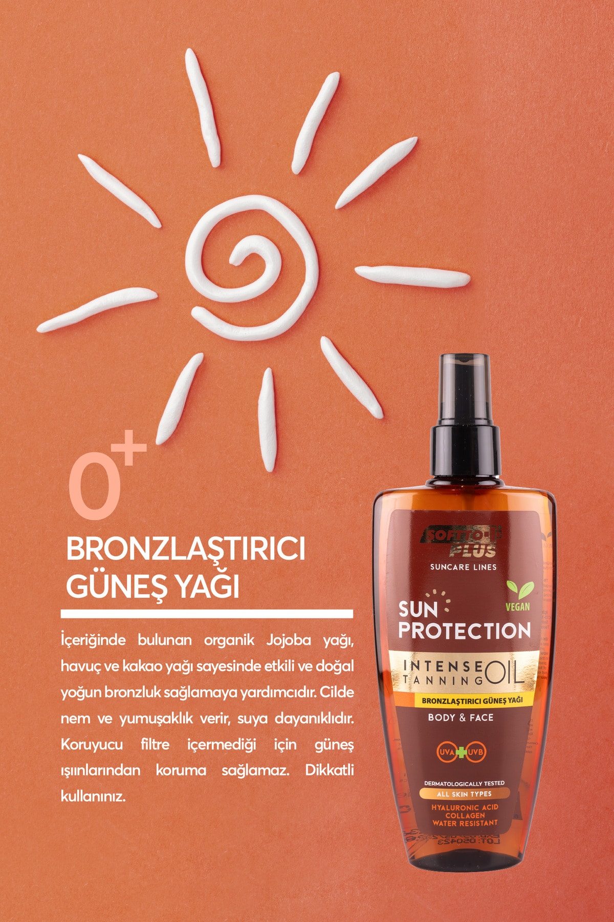 Bronzlaştırıcı Güneş Yağı 200 Ml